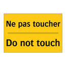Ne pas toucher - Do not touch
