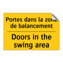 Portes dans la zone de balancement /.../ - Doors in the swing area
