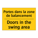 Portes dans la zone de balancement /.../ - Doors in the swing area