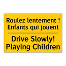 Roulez lentement ! Enfants qui  /.../ - Drive Slowly! Playing Children