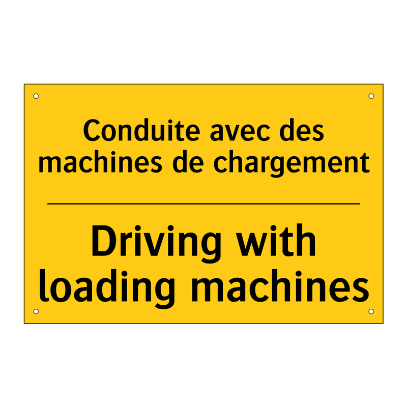 Conduite avec des machines de  /.../ - Driving with loading machines