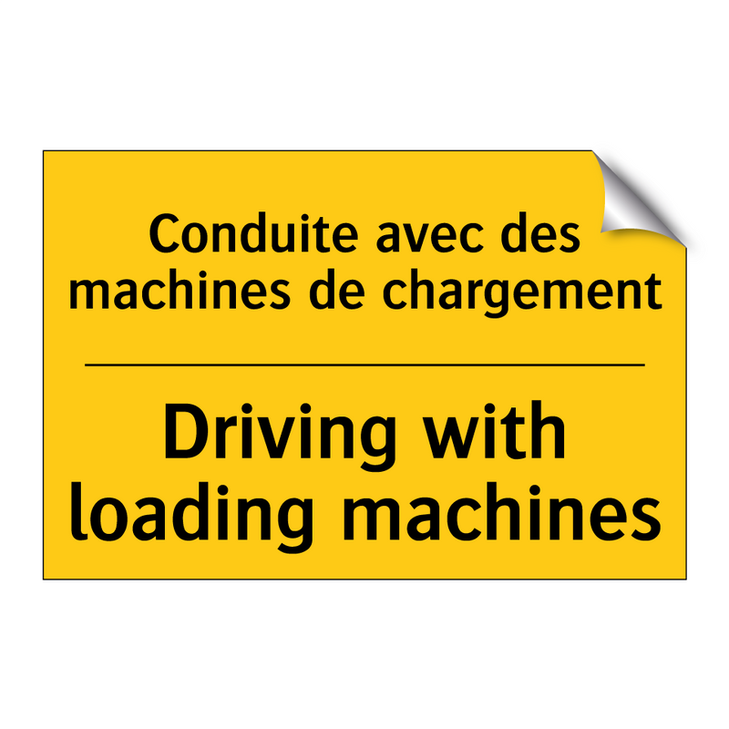 Conduite avec des machines de  /.../ - Driving with loading machines