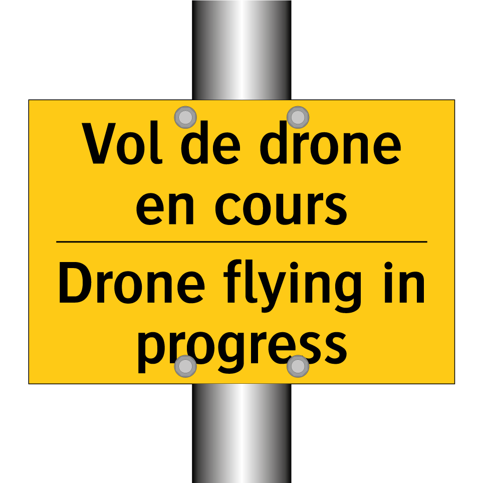 Vol de drone en cours - Drone flying in progress