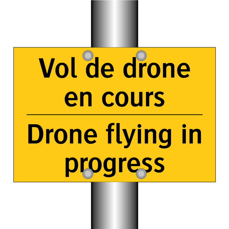 Vol de drone en cours - Drone flying in progress