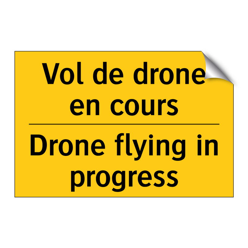 Vol de drone en cours - Drone flying in progress