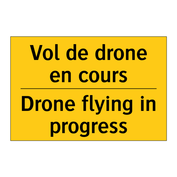 Vol de drone en cours - Drone flying in progress