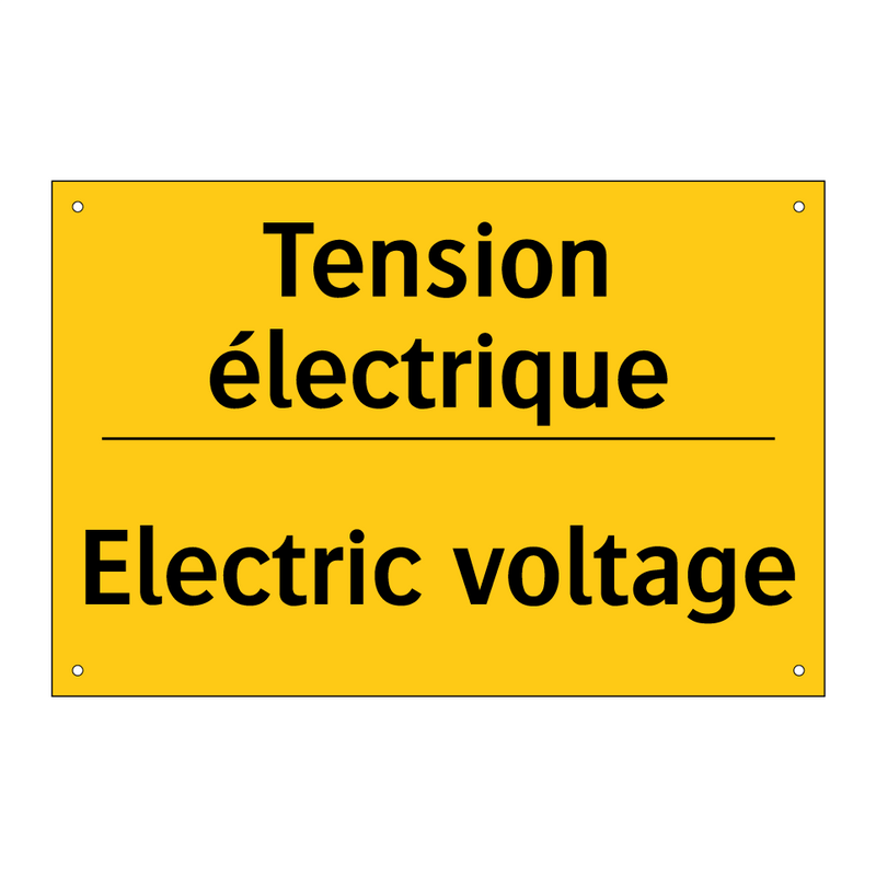 Tension électrique - Electric voltage