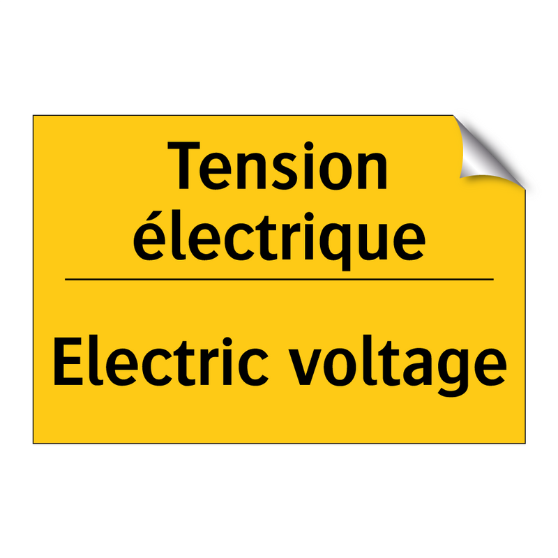 Tension électrique - Electric voltage