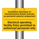 Installation électrique en fonctionnement  /.../ - Electrical operating facility  /.../