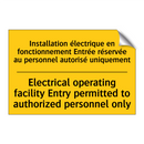 Installation électrique en fonctionnement  /.../ - Electrical operating facility  /.../