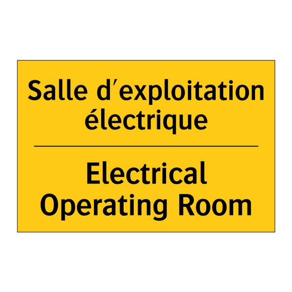 Salle d'exploitation électrique /.../ - Electrical Operating Room