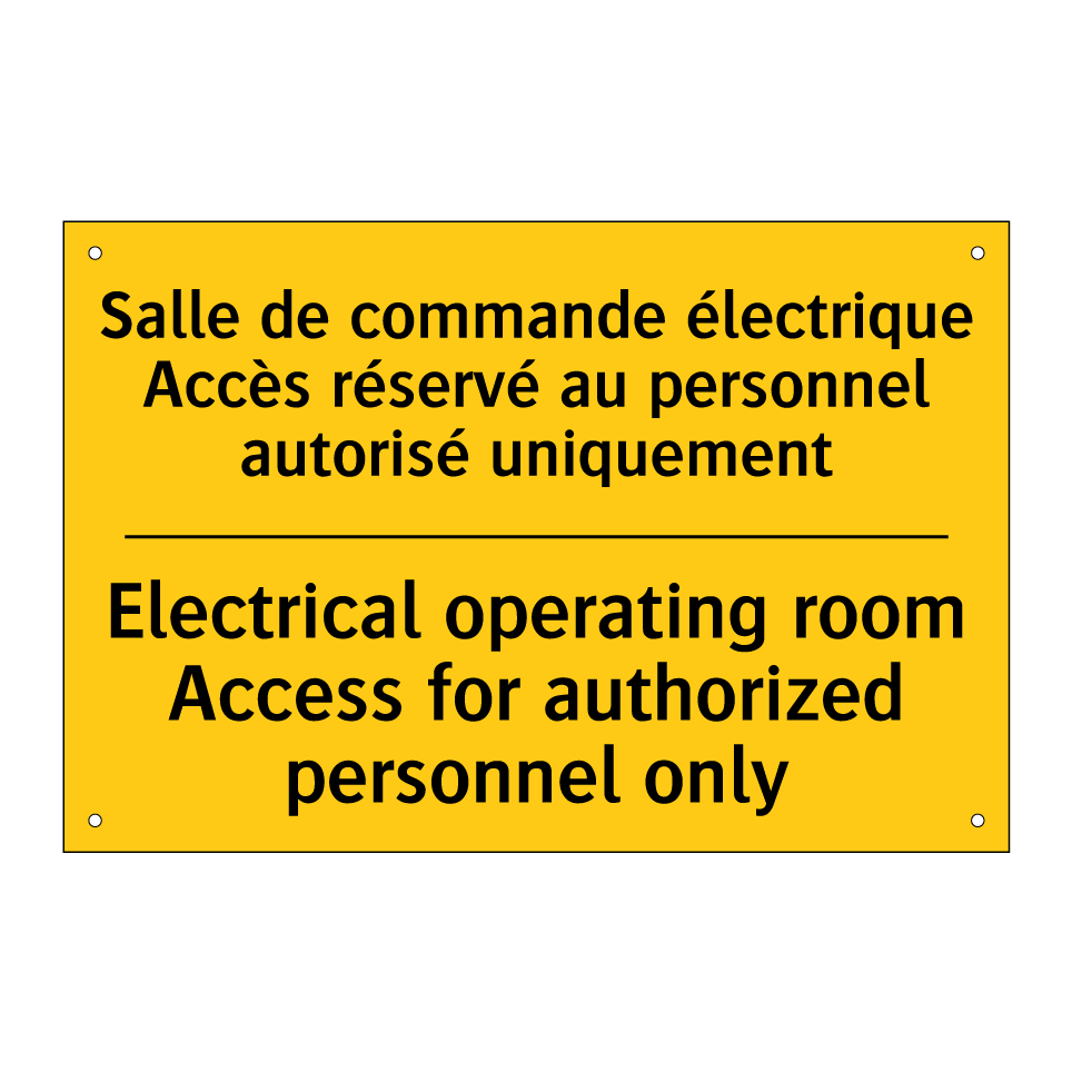 Salle de commande électrique Accès  /.../ - Electrical operating room Access  /.../