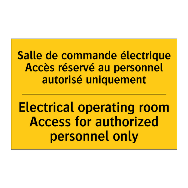 Salle de commande électrique Accès  /.../ - Electrical operating room Access  /.../