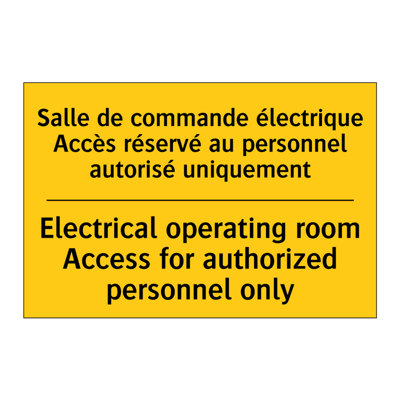 Salle de commande électrique Accès  /.../ - Electrical operating room Access  /.../