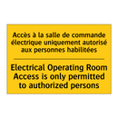 Accès à la salle de commande électrique  /.../ - Electrical Operating Room Access  /.../