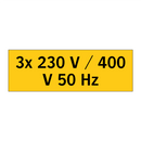 3x 230 V / 400 V 50 Hz