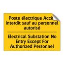 Poste électrique Accès interdit  /.../ - Electrical Substation No Entry  /.../