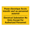 Poste électrique Accès interdit  /.../ - Electrical Substation No Entry  /.../