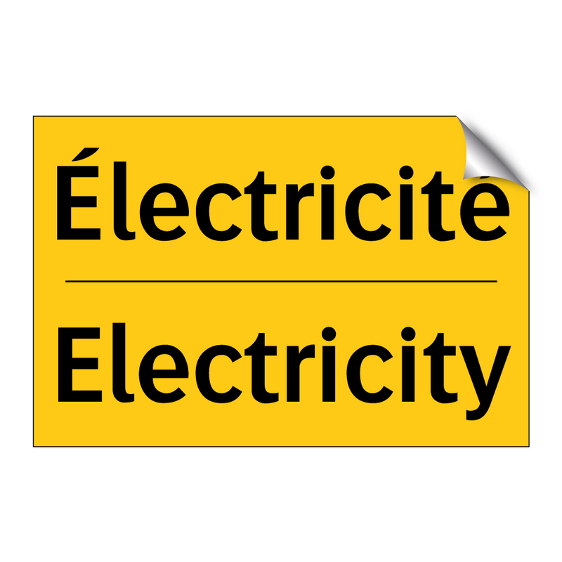 Électricité - Electricity