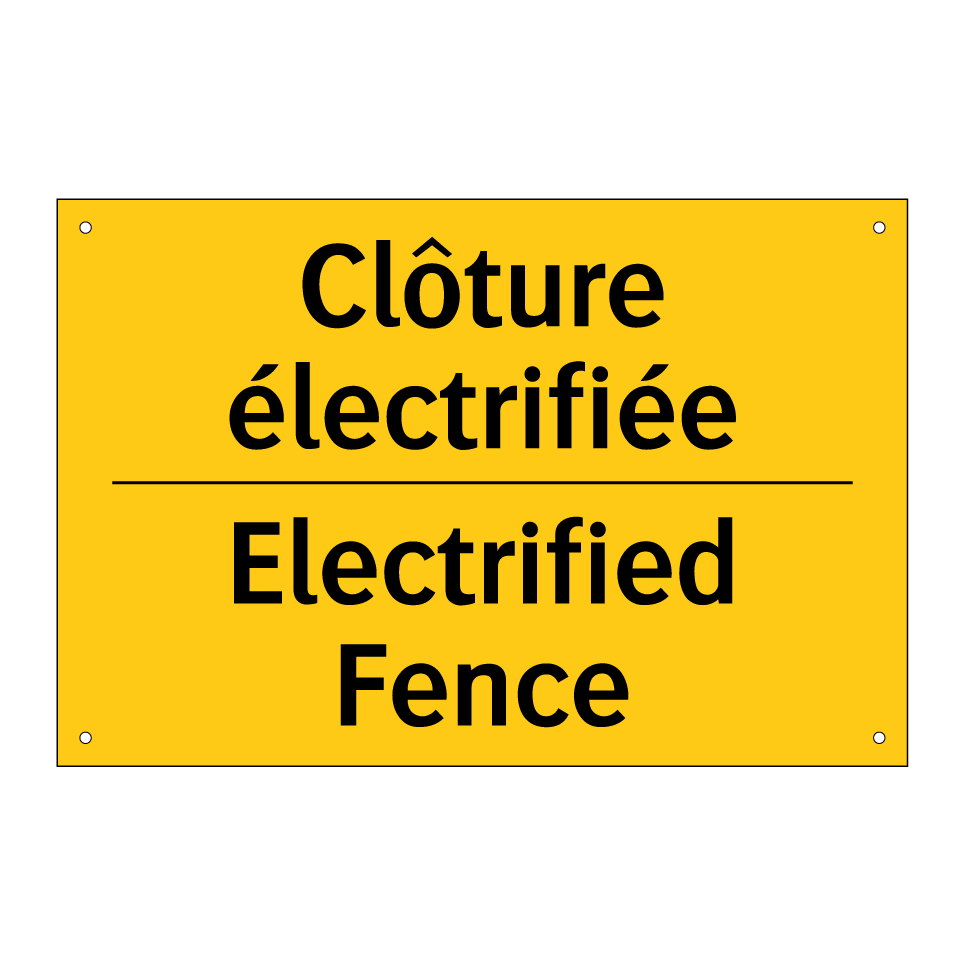 Clôture électrifiée - Electrified Fence