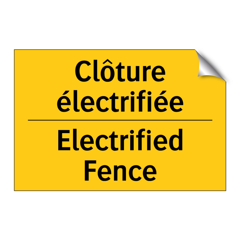 Clôture électrifiée - Electrified Fence