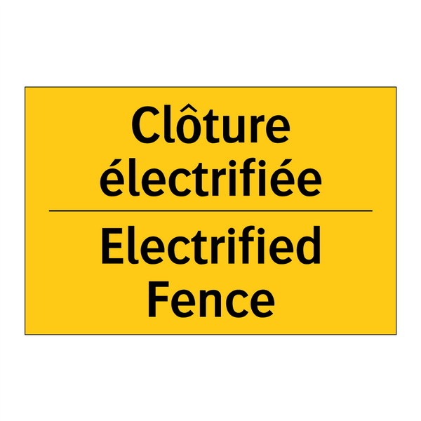 Clôture électrifiée - Electrified Fence