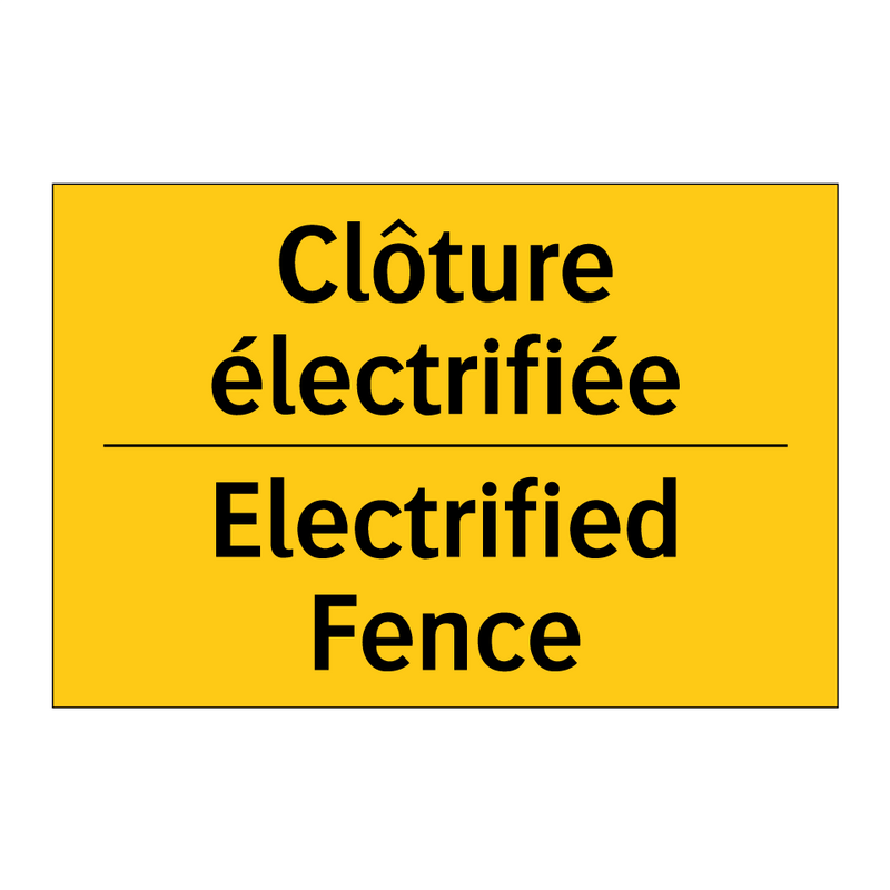 Clôture électrifiée - Electrified Fence