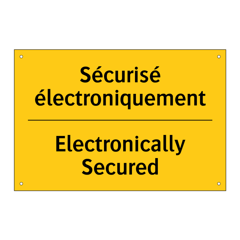 Sécurisé électroniquement - Electronically Secured