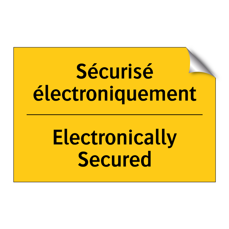 Sécurisé électroniquement - Electronically Secured