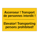 Ascenseur ! Transport de personnes  /.../ - Elevator! Transporting persons  /.../