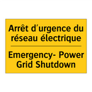 Arrêt d'urgence du réseau électrique /.../ - Emergency- Power Grid Shutdown