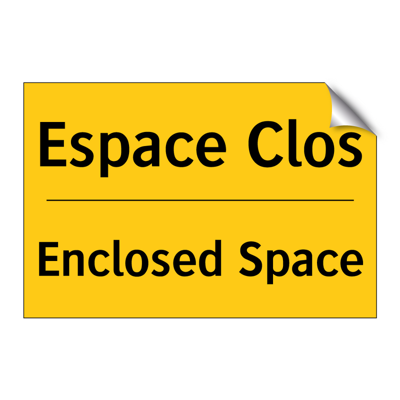 Espace Clos - Enclosed Space