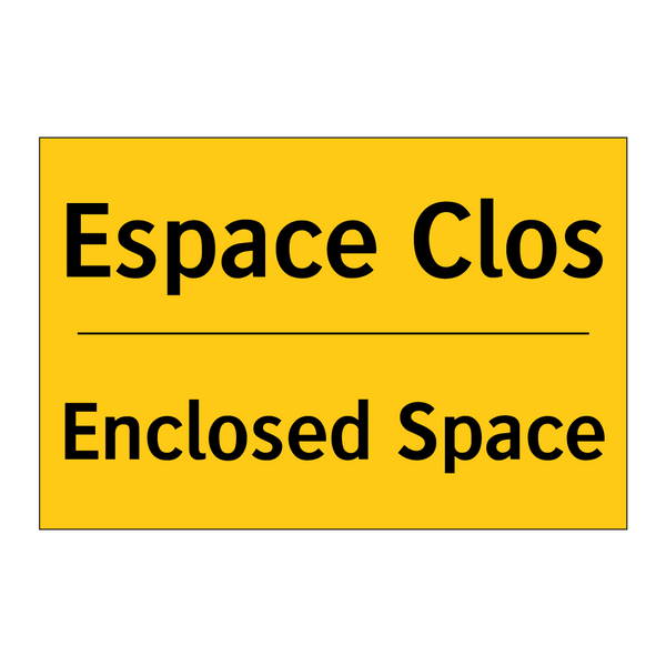 Espace Clos - Enclosed Space