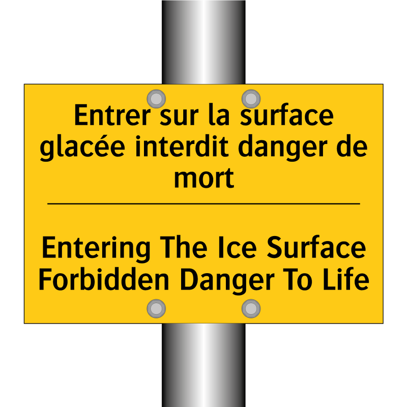 Entrer sur la surface glacée interdit  /.../ - Entering The Ice Surface Forbidden  /.../