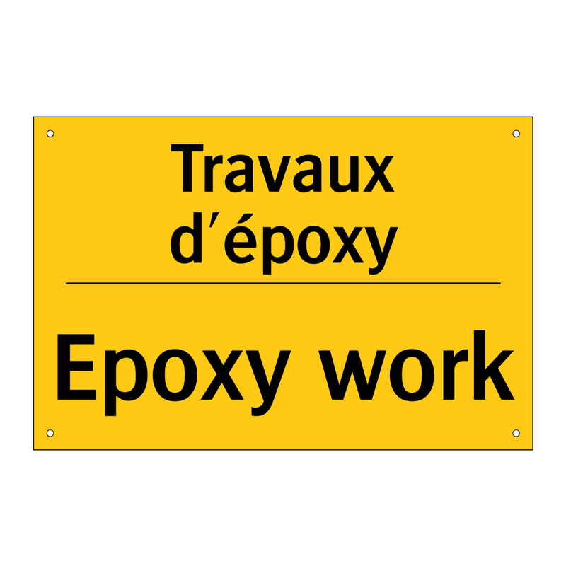 Travaux d'époxy - Epoxy work