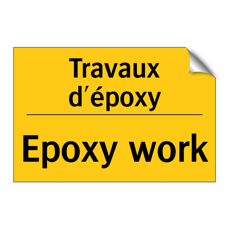 Travaux d'époxy - Epoxy work