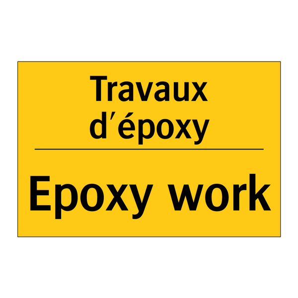 Travaux d'époxy - Epoxy work