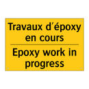 Travaux d'époxy en cours - Epoxy work in progress