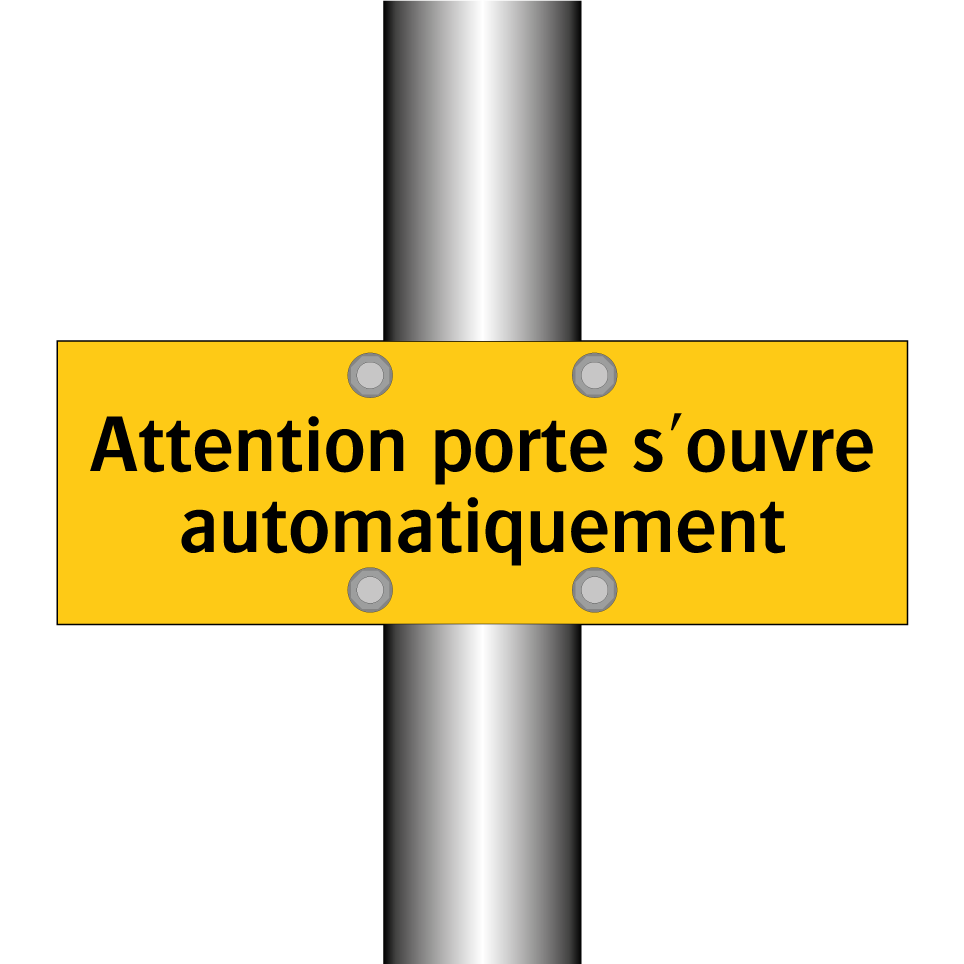 Attention porte s'ouvre automatiquement