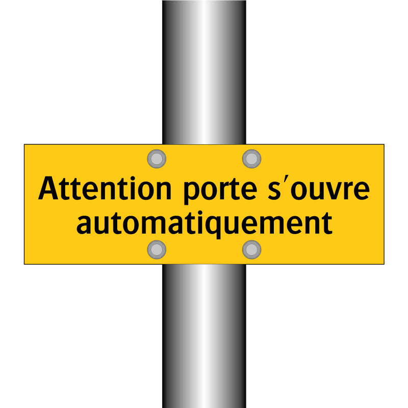 Attention porte s'ouvre automatiquement
