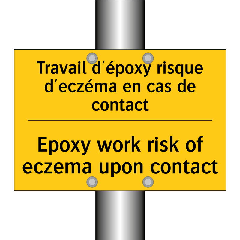 Travail d'époxy risque d'eczéma  /.../ - Epoxy work risk of eczema upon  /.../