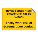 Travail d'époxy risque d'eczéma  /.../ - Epoxy work risk of eczema upon  /.../
