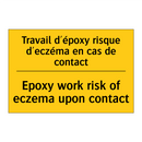 Travail d'époxy risque d'eczéma  /.../ - Epoxy work risk of eczema upon  /.../