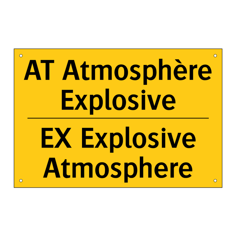 AT Atmosphère Explosive - EX Explosive Atmosphere