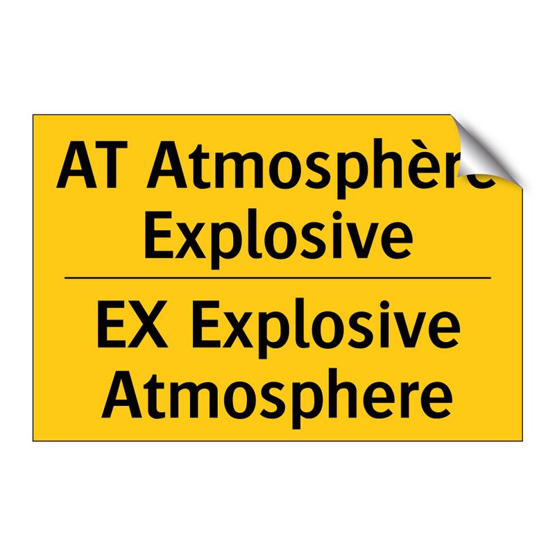 AT Atmosphère Explosive - EX Explosive Atmosphere