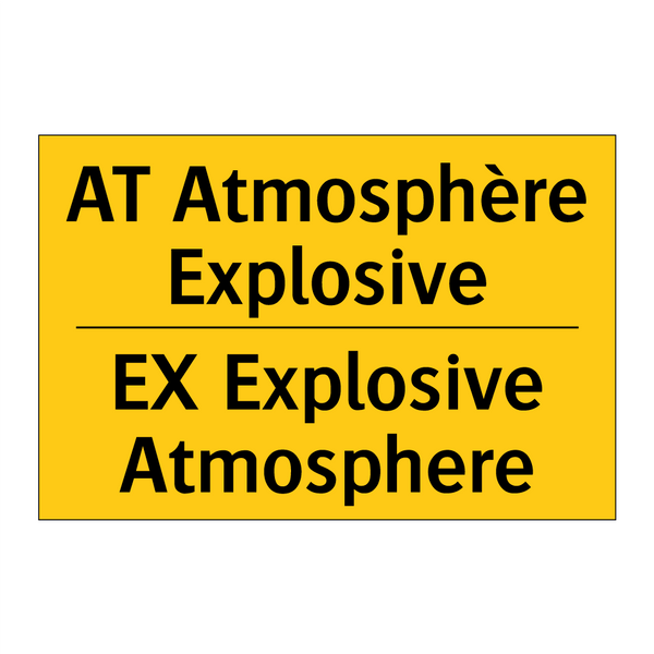AT Atmosphère Explosive - EX Explosive Atmosphere