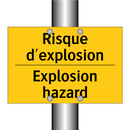 Risque d'explosion - Explosion hazard