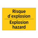 Risque d'explosion - Explosion hazard