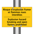 Risque d'explosion Fumer et flammes  /.../ - Explosion hazard Smoking and open  /.../
