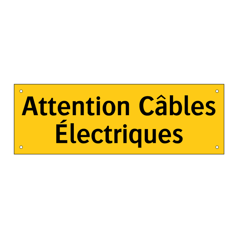 Attention Câbles Électriques